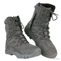 Bottes Tactiques Recon Hautes (Pointure 42, Couleur Gris)