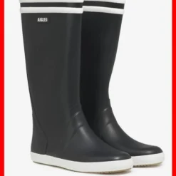 AIGLE - BOTTES HOMME GOELAND 2 MARINE/BLANC P.45