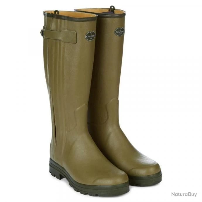 BOTTES LE CHAMEAU CHASSEUR DOUBLÉE CUIR T43 3 BOTTES LE CHAMEAU CHASSEUR DOUBLÉE CUIR T43