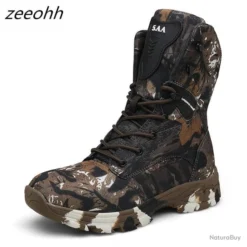 Bottes De Chasse Camouflage Marron - LIVAISON GRATUITE !!