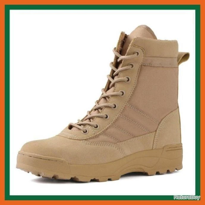Bottes Tactiques Militaire - Sable - Livraison Gratuite 3 Bottes Tactiques Militaire - Sable - Livraison Gratuite