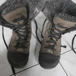 Quechua Chaussures Bottes Hiver Fourrées Cuir, T.37, Parfait état