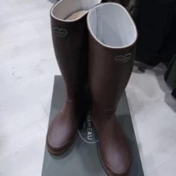 Bottes Le Chameau Saint-Hubert Marron Doublées Cuir 45 Mollet 44 -Le Chameau Soldes Magasin 00002 Bottes Le Chameau Saint Hubert marron doublees cuir 45 mollet 44