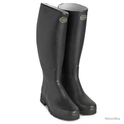 Bottes Saint-Hubert Noires Homme Le Chameau 44 Cm 44 4 Bottes Saint-Hubert Noires Homme Le Chameau 44 Cm 44 – Image 2