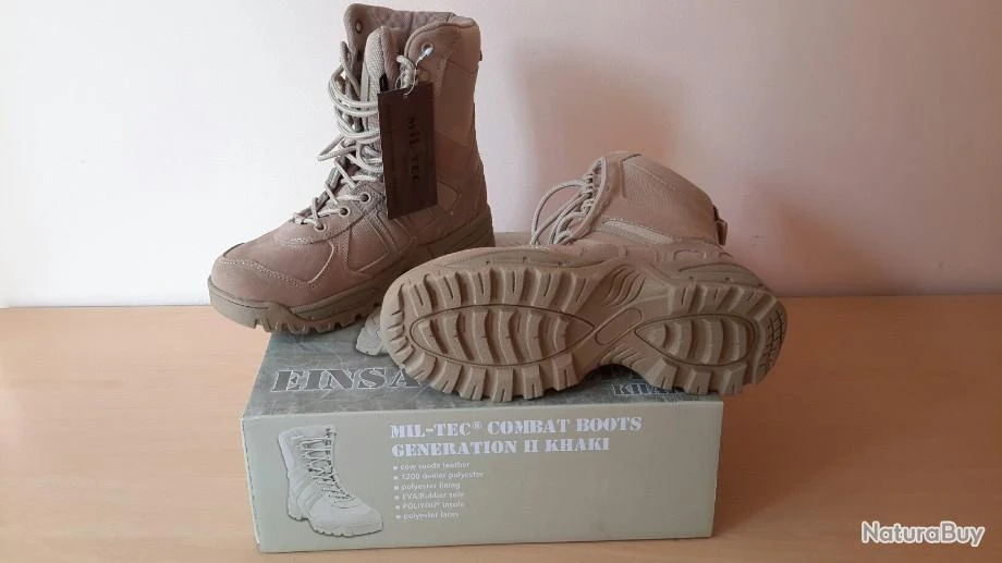 Mil-Tec Bottes Combat G2 Tan Neuve 4 Mil-Tec Bottes Combat G2 Tan Neuve – Image 2
