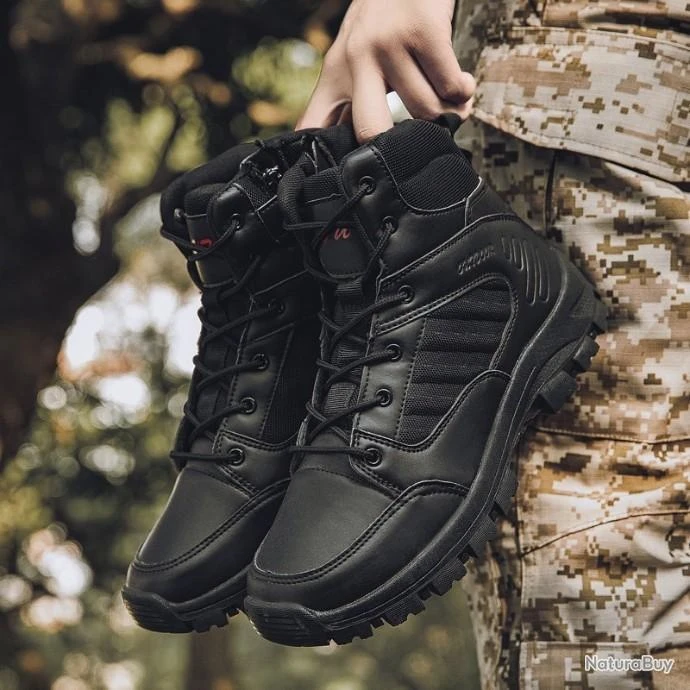 Bottes De Tactiques Militaires NOIR - LIVRAISON GRATUITE !! 4 Bottes De Tactiques Militaires NOIR - LIVRAISON GRATUITE !! – Image 2