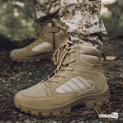 Bottes De Tactiques Militaires TAN - LIVRAISON GRATUITE !! 4 Bottes De Tactiques Militaires TAN - LIVRAISON GRATUITE !! – Image 2