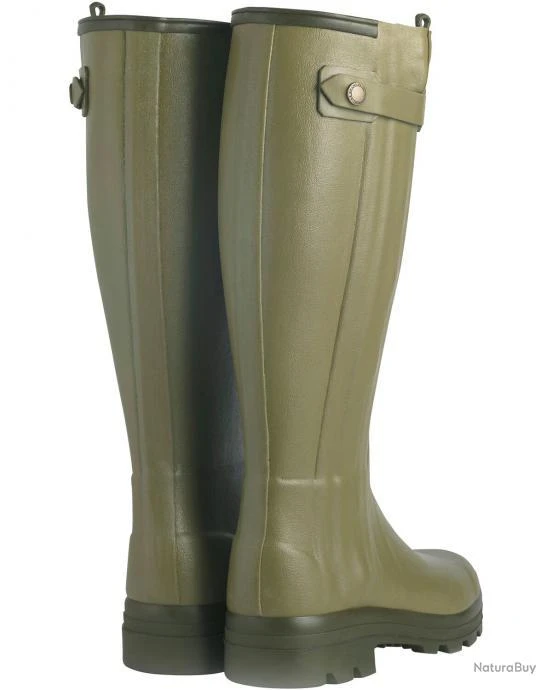 Le Chameau Bottes En Caoutchouc Chasseur Cuir (Couleur: Olive, Taille: 44) 4 Le Chameau Bottes En Caoutchouc Chasseur Cuir (Couleur: Olive, Taille: 44) – Image 2