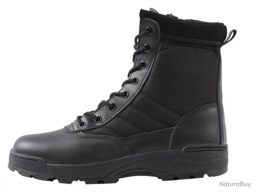 Bottes Tactiques Militaire - Noir - Livraison Gratuite 4 Bottes Tactiques Militaire - Noir - Livraison Gratuite – Image 2