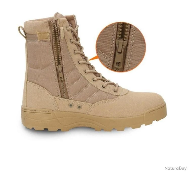 Bottes Tactiques Militaire - Sable - Livraison Gratuite 4 Bottes Tactiques Militaire - Sable - Livraison Gratuite – Image 2