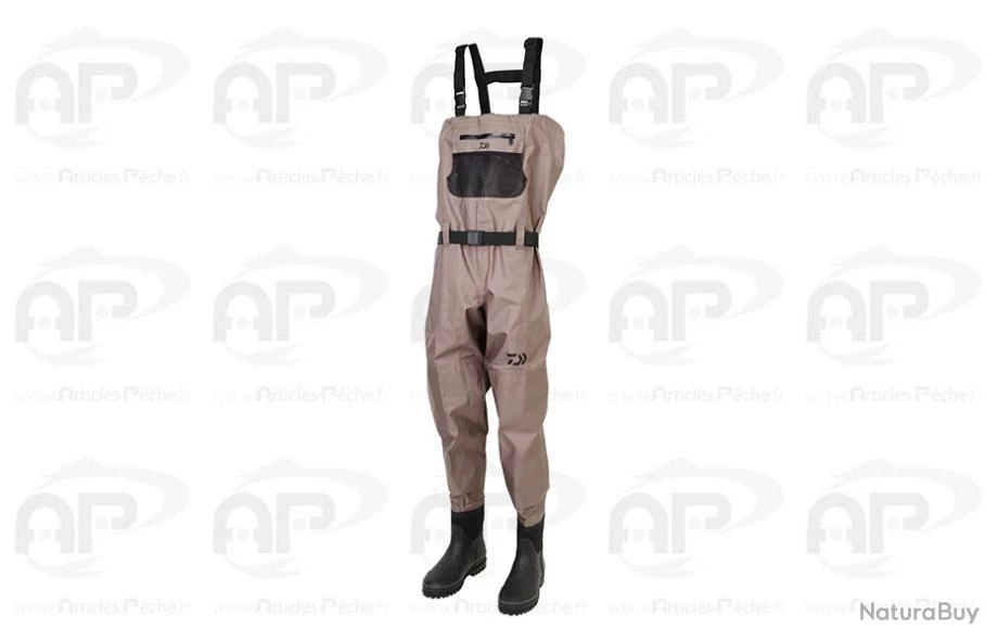 Waders Daiwa Respirant 3C Avec Bottes 46/47 3 Waders Daiwa Respirant 3C Avec Bottes 46/47