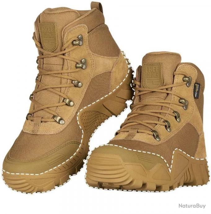 TOP ENCHERE - Bottes Tactiques Militaires à Lacets - Marron - Livraison Gratuite Et Rapide 5 TOP ENCHERE - Bottes Tactiques Militaires à Lacets - Marron - Livraison Gratuite Et Rapide – Image 3