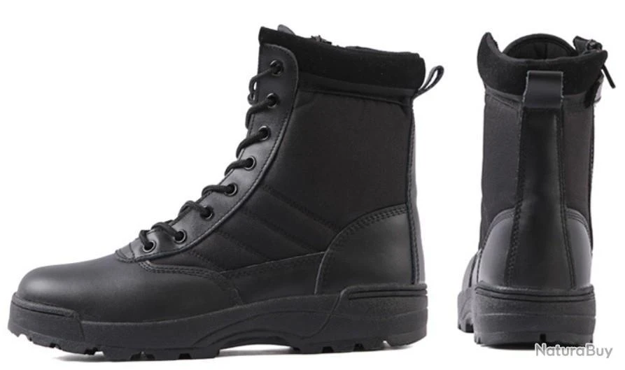 Bottes Tactiques Militaire - Noir - Livraison Gratuite 6 Bottes Tactiques Militaire - Noir - Livraison Gratuite – Image 4