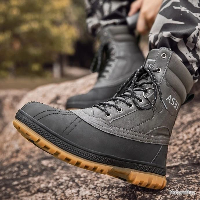 Bottes Militaires Noir - LIVRAISON GRATUITE !! 7 Bottes Militaires Noir - LIVRAISON GRATUITE !! – Image 5