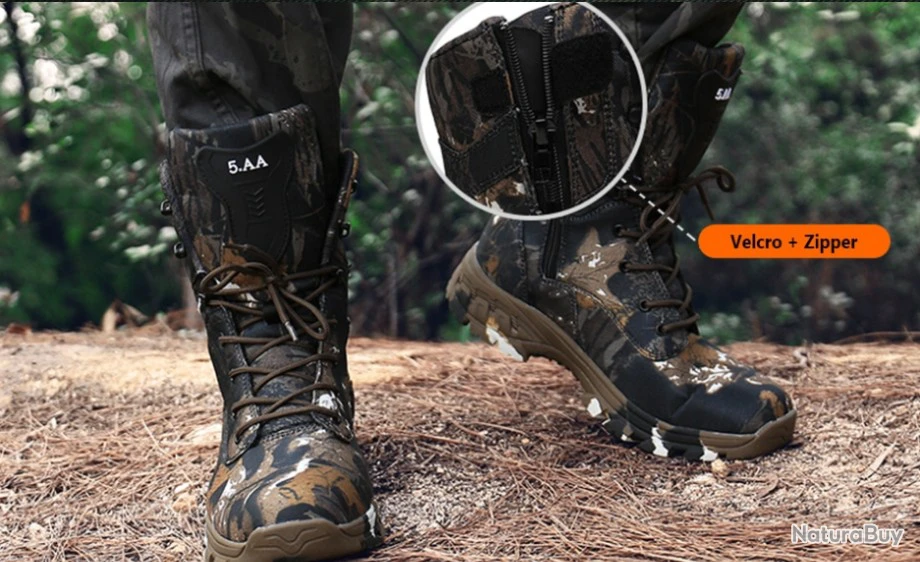 Bottes Tactique Black - Sécurité - Chasse - Randonnée - Activité Outdoor (2) 11 Bottes Tactique Black - Sécurité - Chasse - Randonnée - Activité Outdoor (2) – Image 9