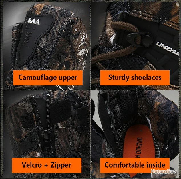 Bottes Tactique Black - Sécurité - Chasse - Randonnée - Activité Outdoor (2) 13 Bottes Tactique Black - Sécurité - Chasse - Randonnée - Activité Outdoor (2) – Image 11